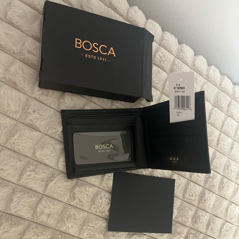 Authentic Brand New in box Bosca leather wallet